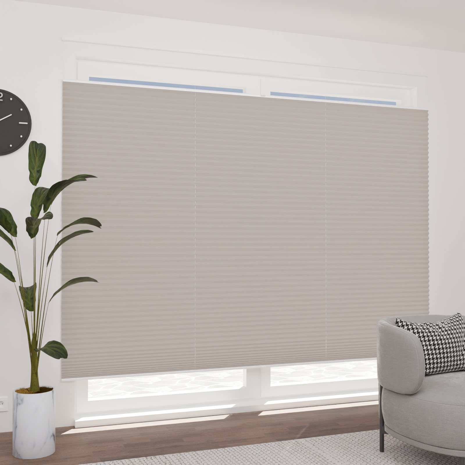 Jaloustore Plissee Como Pearl Grau - Bild 0