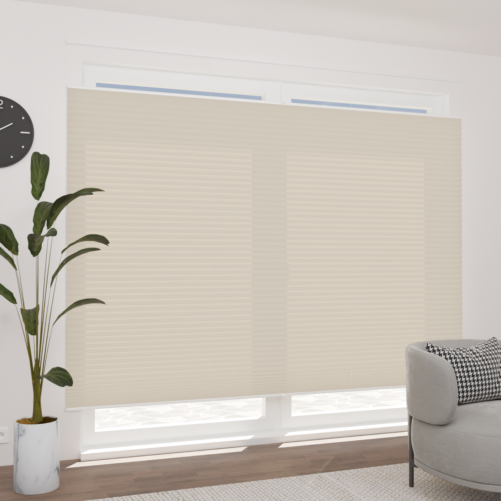 Jaloustore Plissee Como Pearl Creme - Bild 0