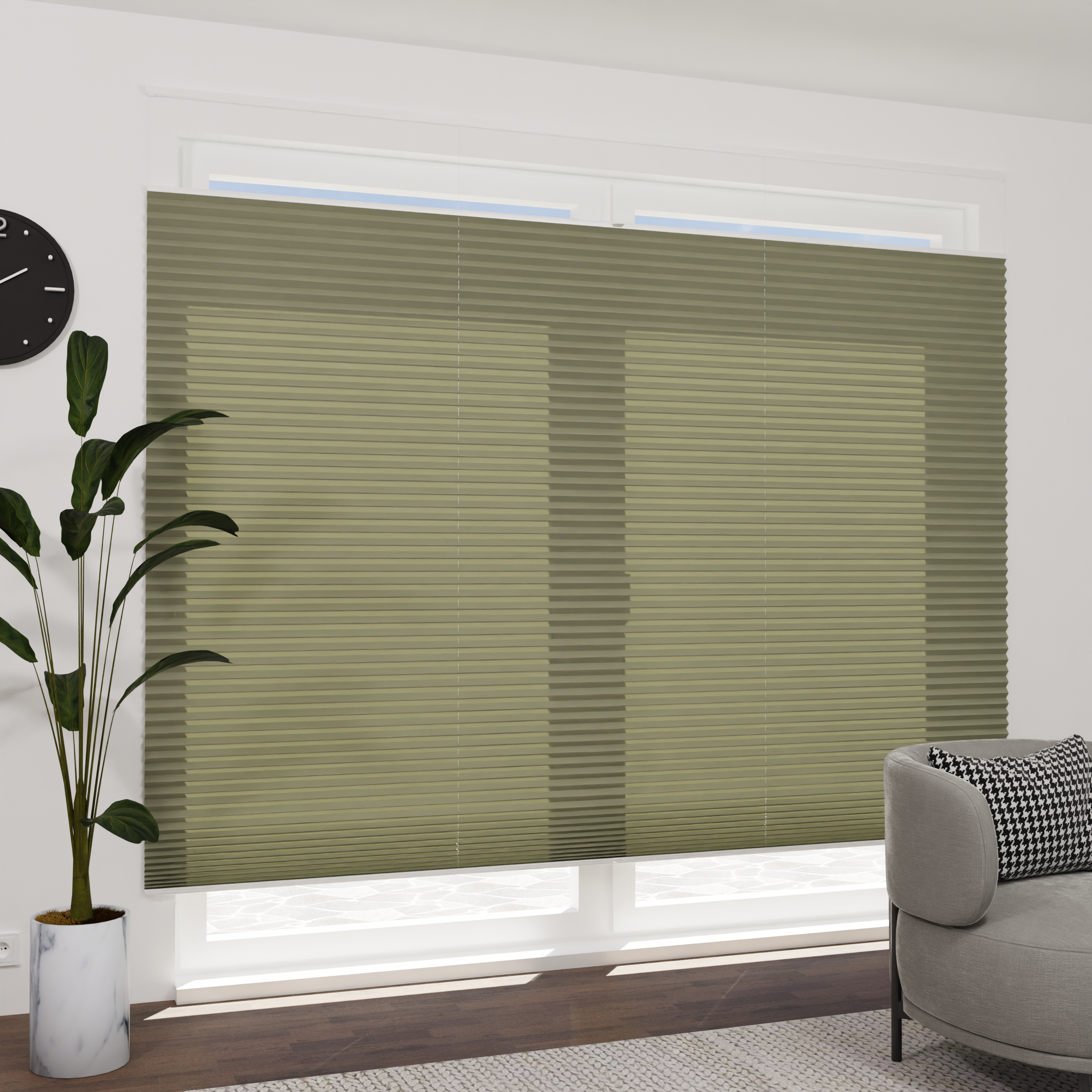 Jaloustore Plissee Lovere (ehem. Como) Pearl Taupegrün - Bild 0