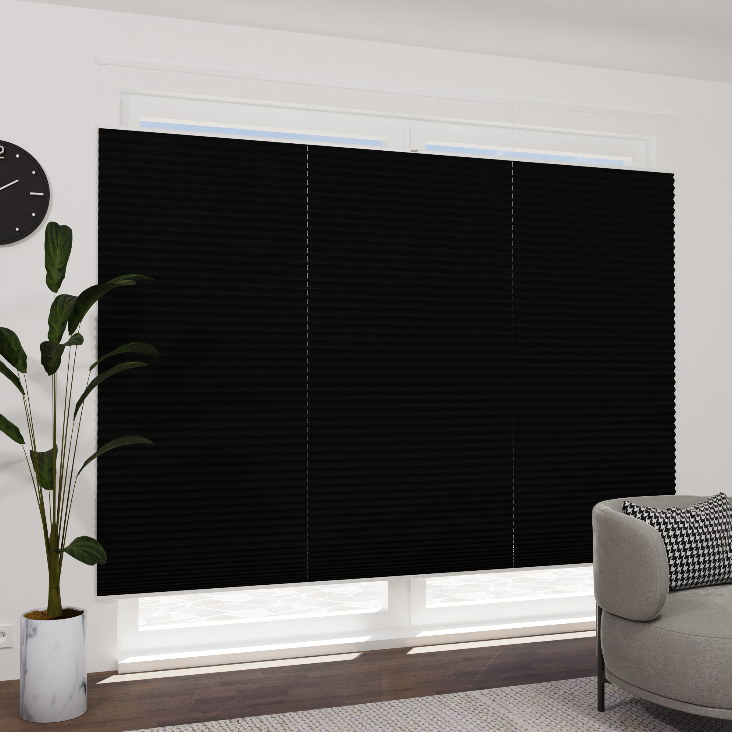 Jaloustore Plissee Lovere (ehem. Como) Pearl Schwarz - Bild 0