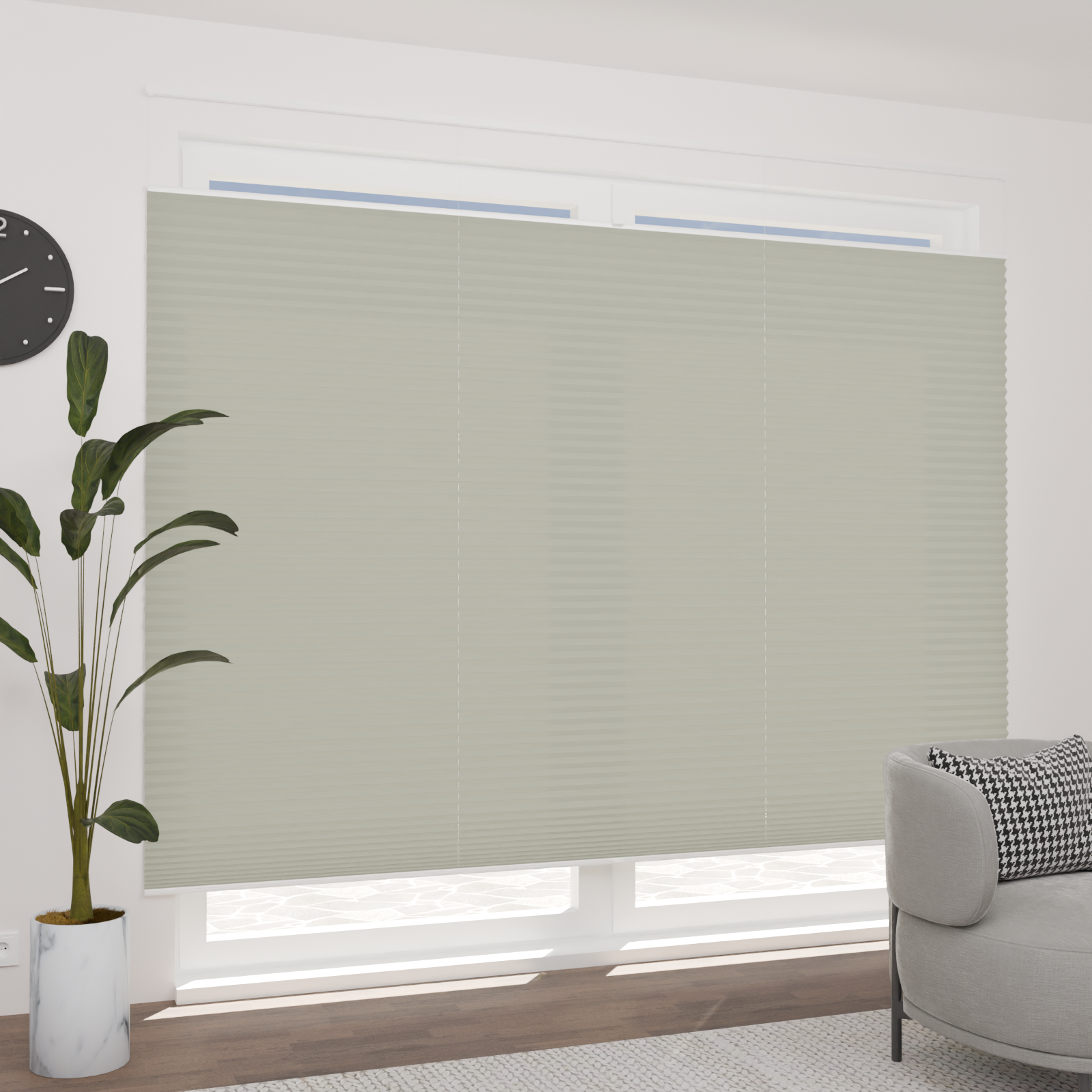 Jaloustore Plissee Lovere Taupe - Bild 0