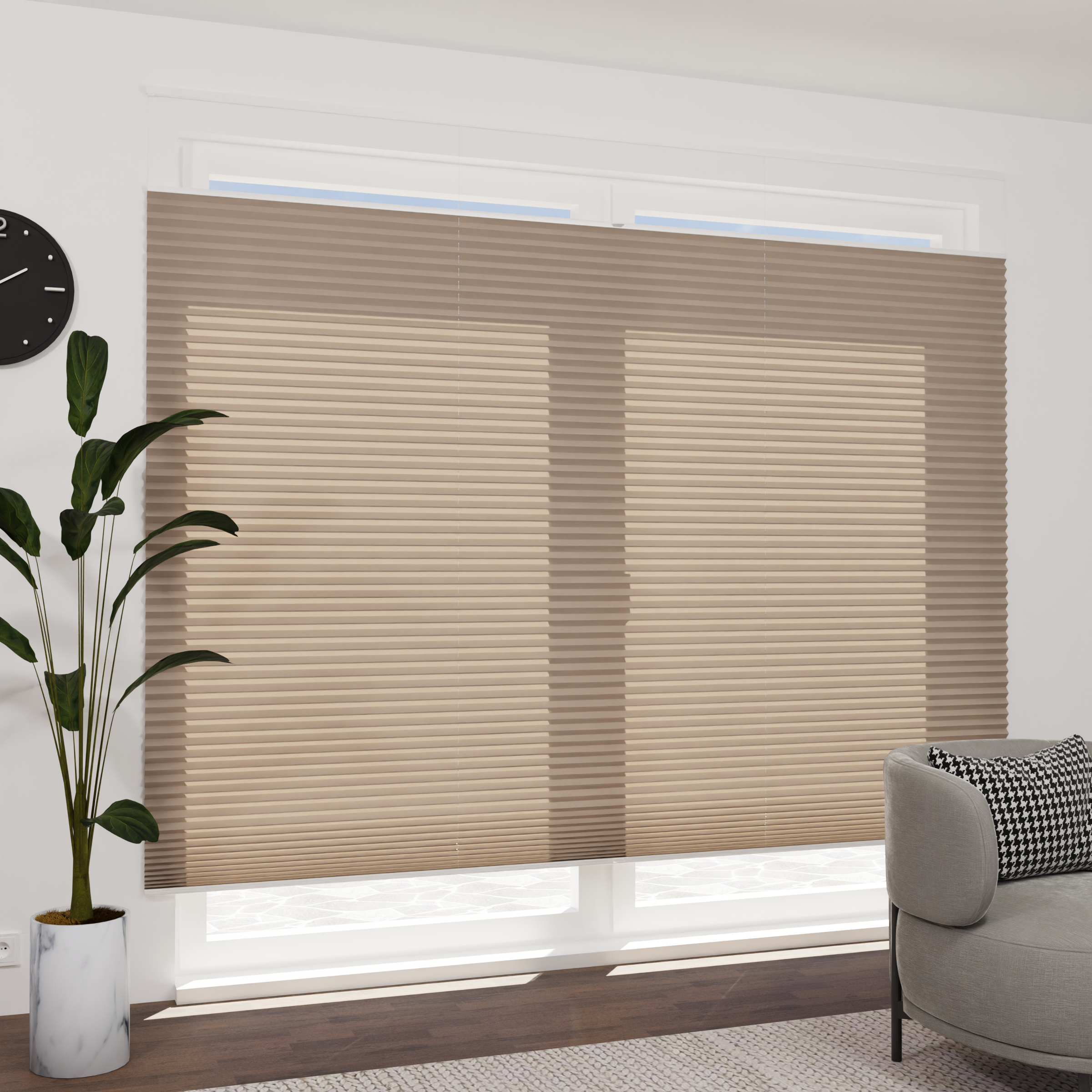 Jaloustore Plissee Lovere Taupegrau - Bild 0