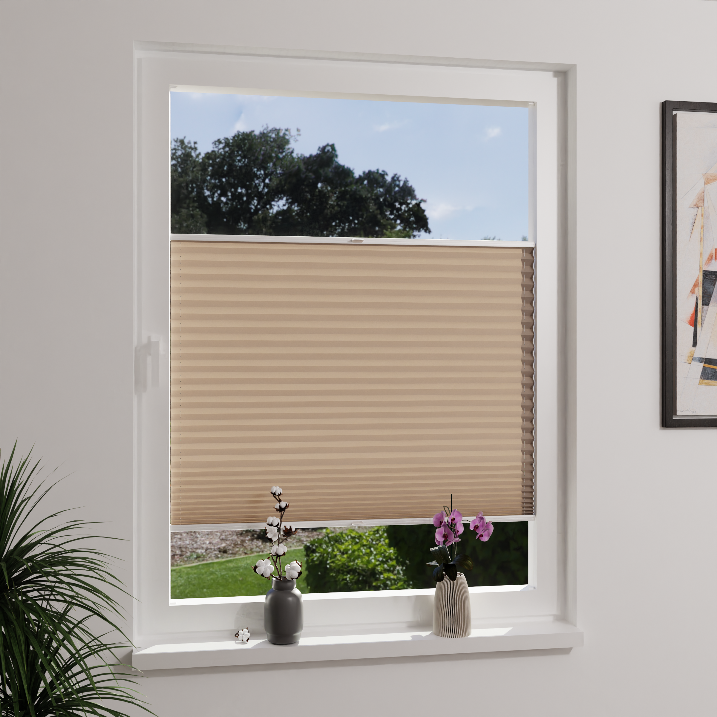 Jaloustore Plissee Lovere Taupegrau - Bild 2