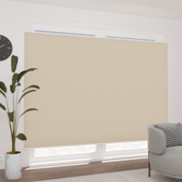 Jaloustore Plissee Lugano Blackout Creme-Weiß - Vorschau 1