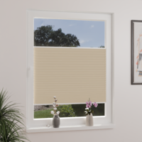 Jaloustore Plissee Lugano Blackout Creme-Weiß - Vorschau 2