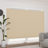 Jaloustore Plissee Lugano Blackout Creme-Gelb - Vorschau 1