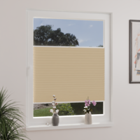 Jaloustore Plissee Lugano Blackout Creme-Gelb - Vorschau 2