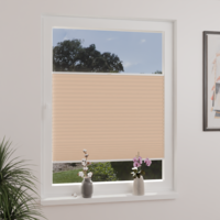 Jaloustore Plissee Lugano Creme-Beige - Vorschau 0