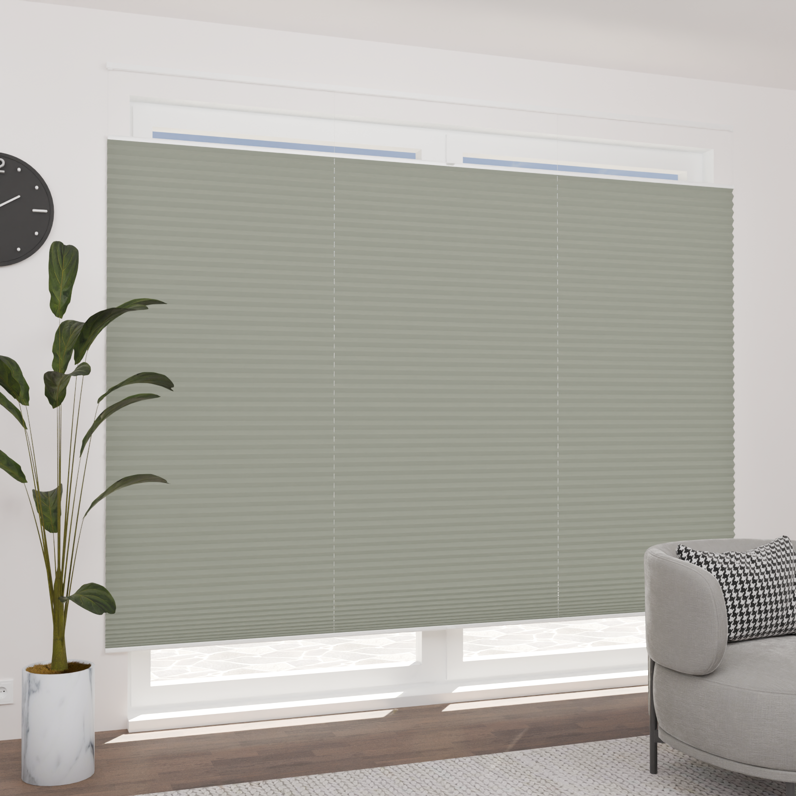 Jaloustore Plissee Lugano Grau - Bild 1