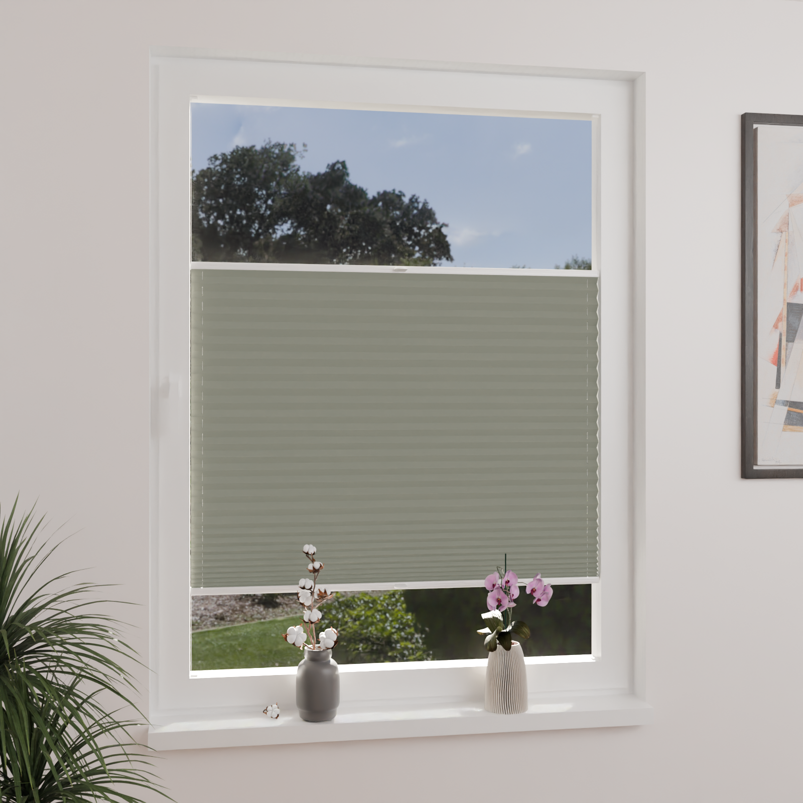 Jaloustore Plissee Lugano Grau - Bild 0