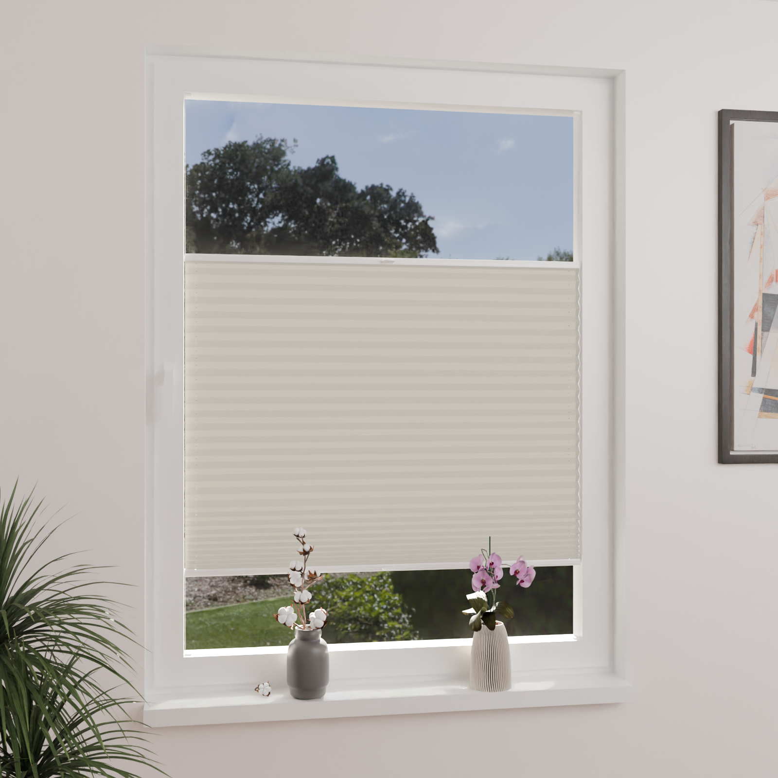 Jaloustore Plissee Lugano Hellgrau - Bild 0