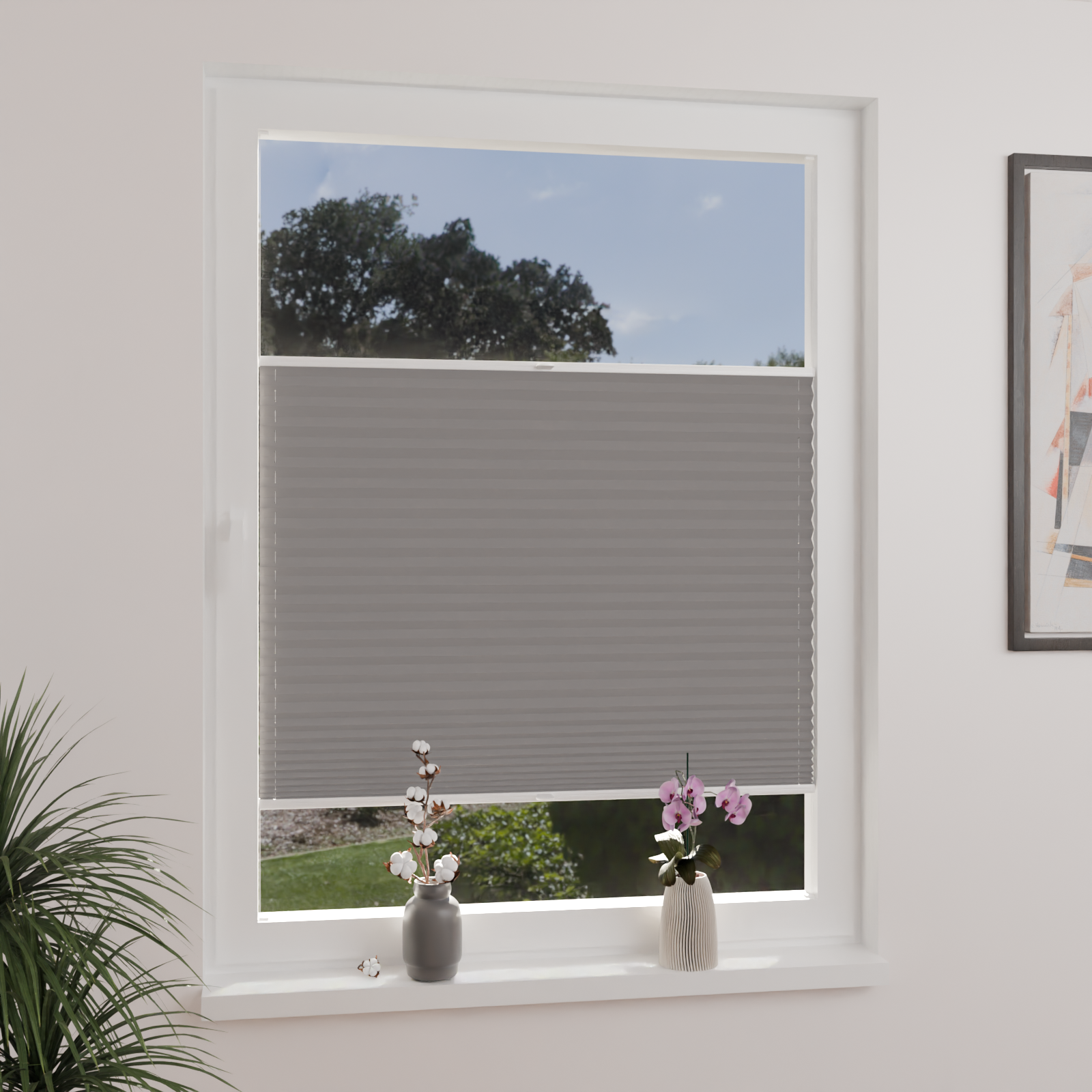 Jaloustore Plissee Lugano Quarzgrau - Bild 0
