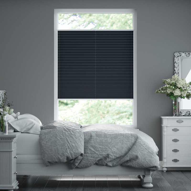 Jaloustore Plissee Kopenhagen Blackout Schwarz - Bild 5