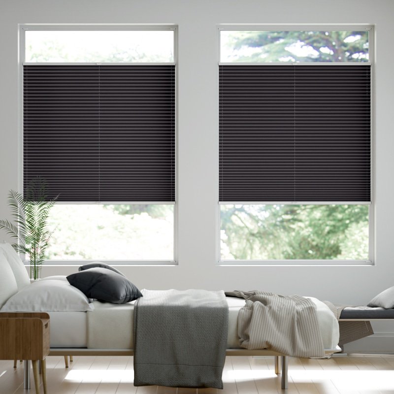 Jaloustore Plissee Kopenhagen Blackout Dunkelbraun - Bild 5