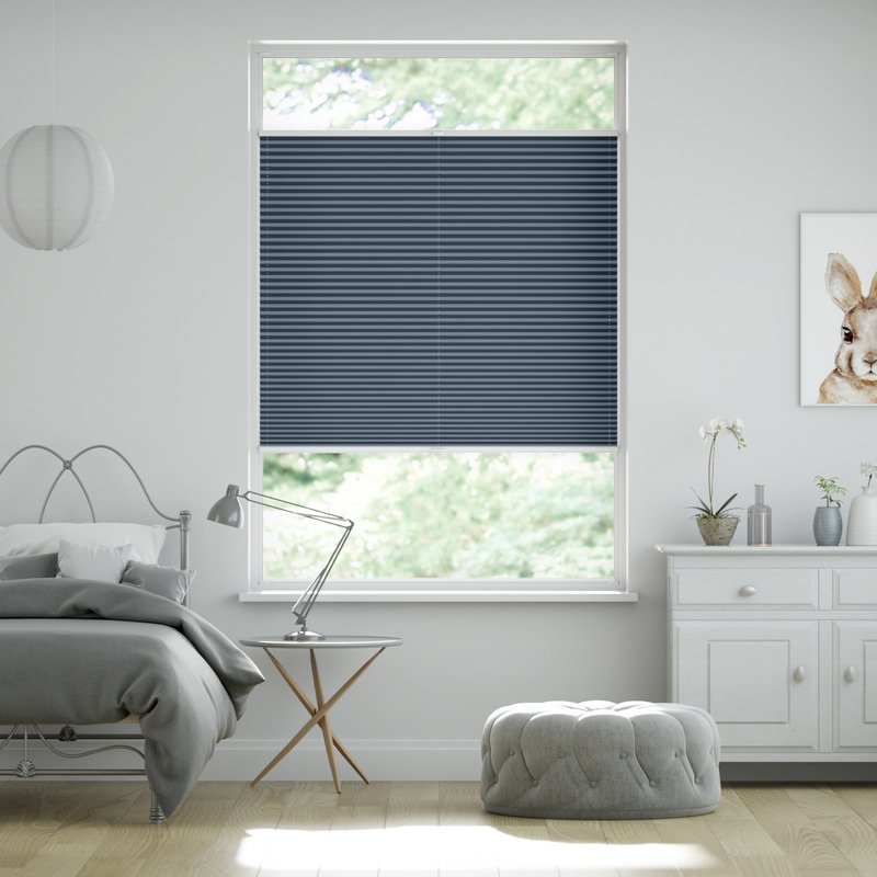 Jaloustore Plissee London Jeansblau - Bild 0