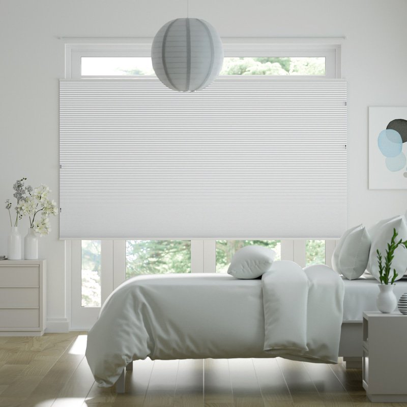 Jaloustore Plissee Kopenhagen Blackout Weiß - Bild 4