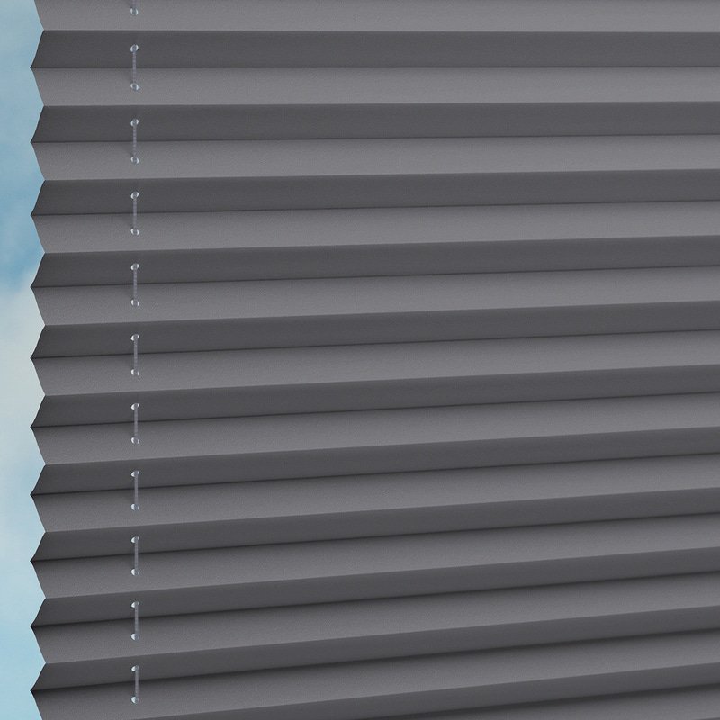 Jaloustore Plissee Kopenhagen Blackout Grau - Bild 1