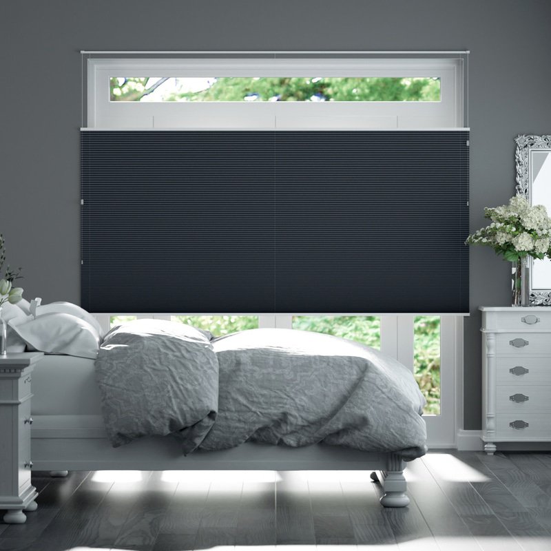 Jaloustore Plissee Kopenhagen Blackout Schwarz - Bild 4