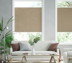 jaloustore Plissee Oslo Reflect Braun