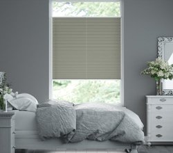 100% blickdichtes nach nach mit Plissee glänzend - Maß Online-Shop Sonnenschutz - leicht für Fenster Grau | Struktur, Maß