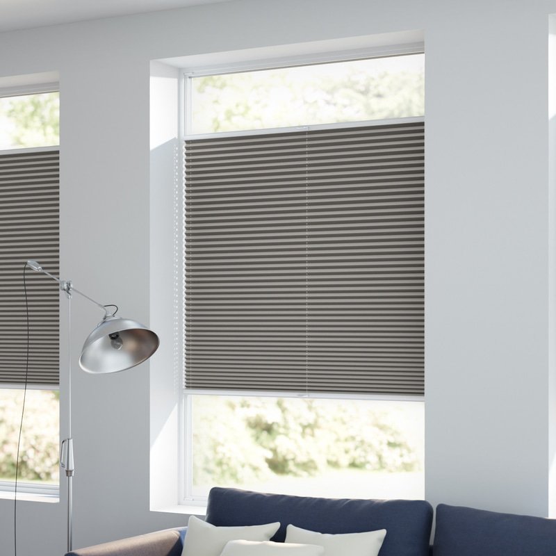 Jaloustore Plissee Kyoto Reflect Taupe - Bild 3