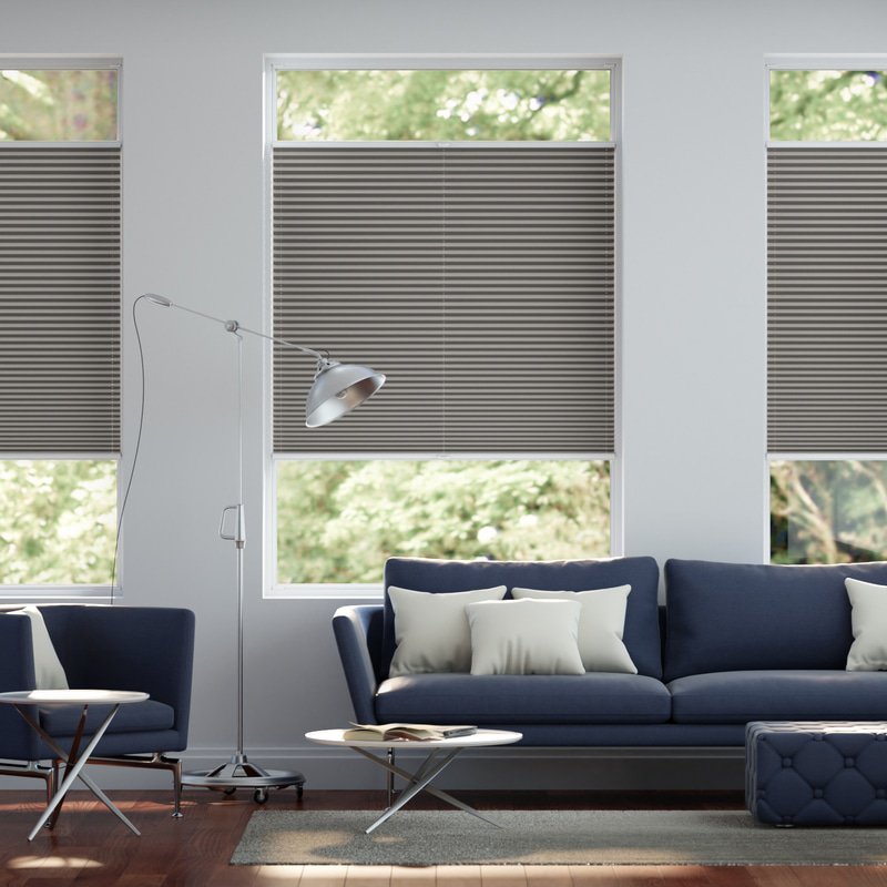 Jaloustore Plissee Kyoto Reflect Taupe - Bild 2