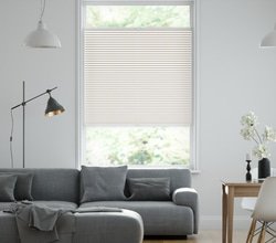 jaloustore Plissee Ibiza Altweiß