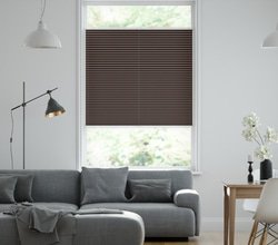 jaloustore Plissee Ibiza Schokoladenbraun