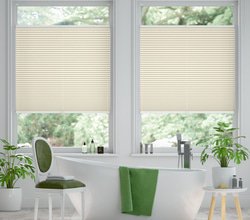 jaloustore Plissee Modena Reflect Creme-Weiß
