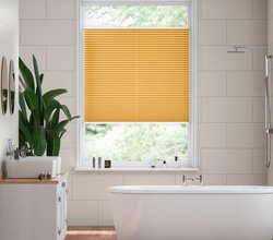 jaloustore Plissee Modena Reflect Sonnengelb