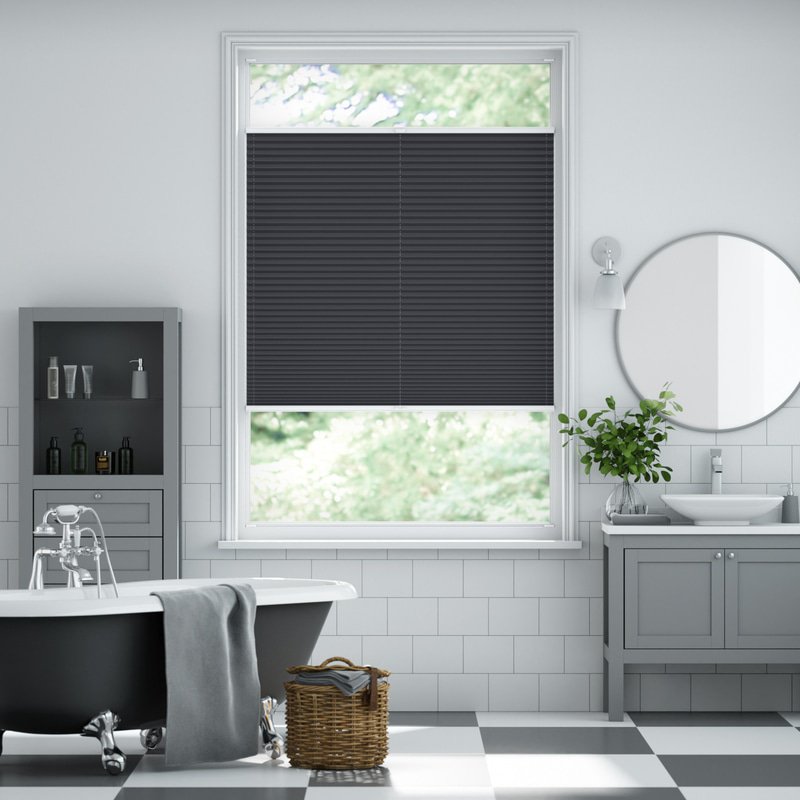 Jaloustore Plissee Siena Schwarz - Bild 2