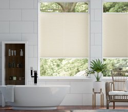 jaloustore Plissee Siena Reflect Creme-Weiß