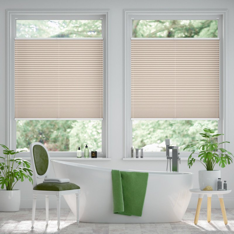 Jaloustore Plissee Siena Reflect Creme-Beige - Bild 2