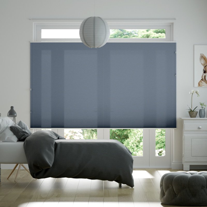 Jaloustore Plissee Oslo Reflect Jeansblau - Bild 0