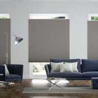 Jaloustore Plissee Kyoto Reflect Taupe - Vorschau 0