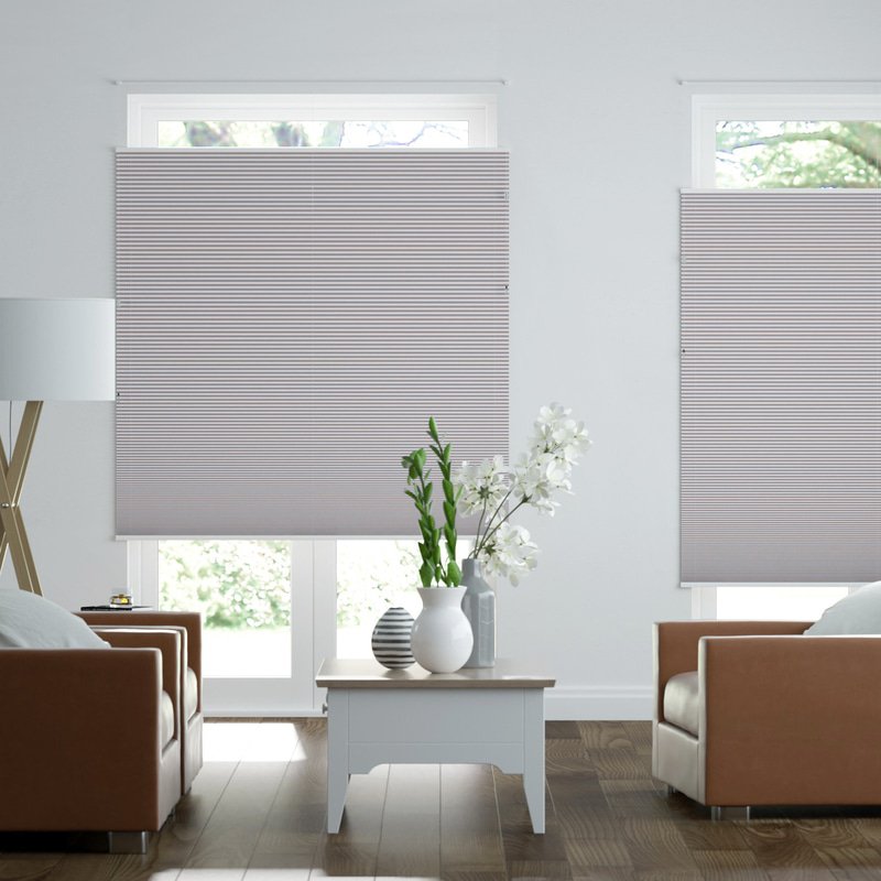 Jaloustore Plissee Menorca Blau-Beige - Bild 0