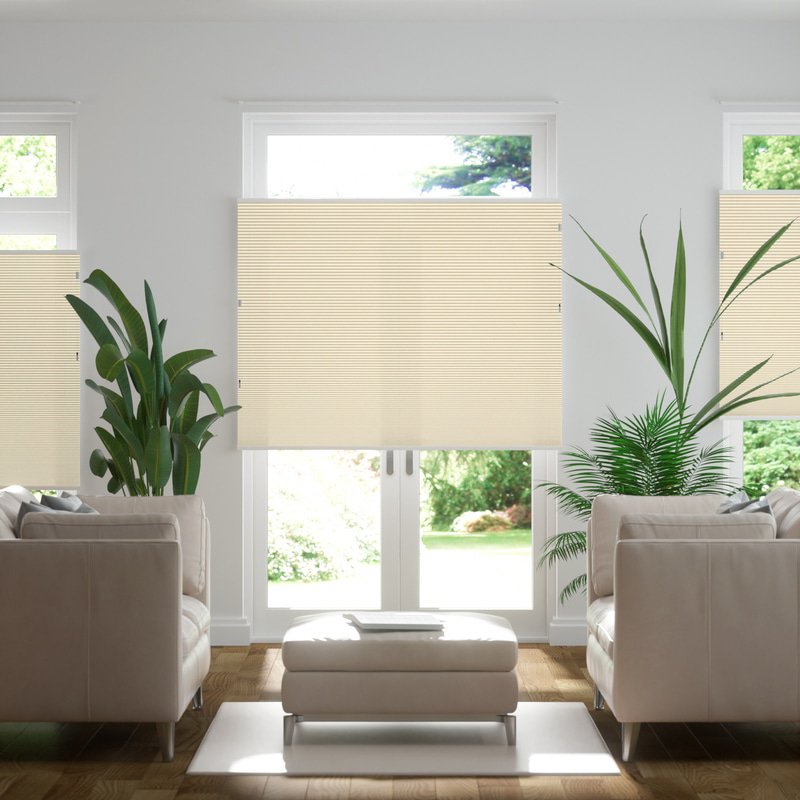 Jaloustore Plissee Ibiza Creme-Weiß - Bild 6