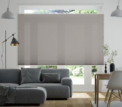jaloustore 100% blickdichtes Plissee nach Maß in matter Baumwoll-Optik Taupe
