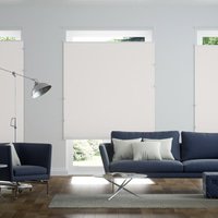 Jaloustore Blickdichtes Plissee auf Maß mit Struktur, leicht glänzend Altweiß - Vorschau 0