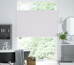 jaloustore 100% blickdichtes Plissee nach Maß mit moderner Taft-Struktur, 'Reflect'-Rückseite Reinweiß