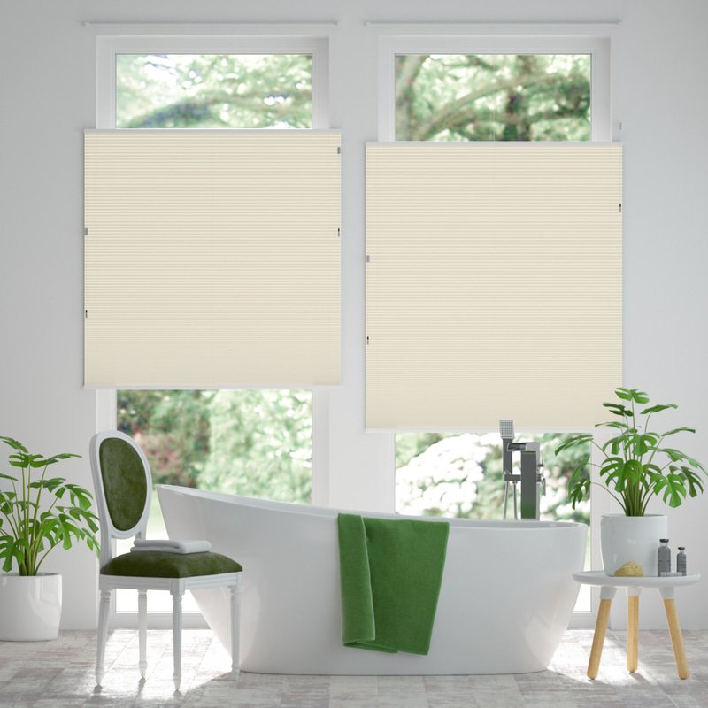 Jaloustore Plissee Modena Reflect Creme-Weiß - Bild 3