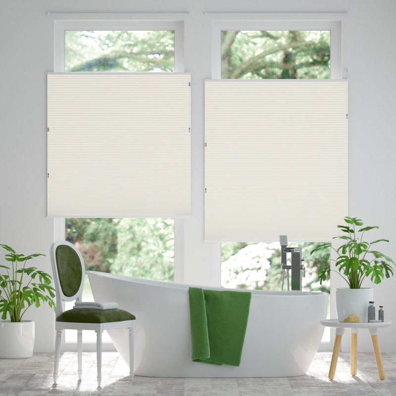 Jaloustore Plissee Siena Altweiß - Bild 0