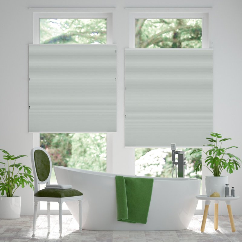 Jaloustore Plissee Siena Silbergrau - Bild 0