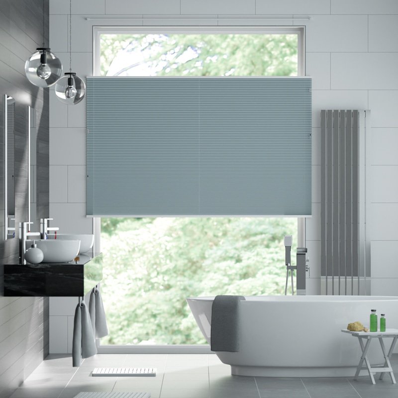 Jaloustore Plissee Siena Pastell- Blau - Bild 0