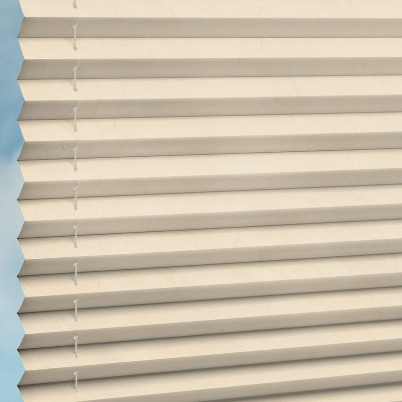 Jaloustore Plissee Siena Creme-Weiß - Bild 1