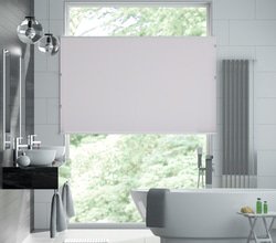 jaloustore 100% blickdichtes Maß-Plissee in Pergament-Optik mit Crush-Effekt, 'Reflect'-Rückseite Reinweiß