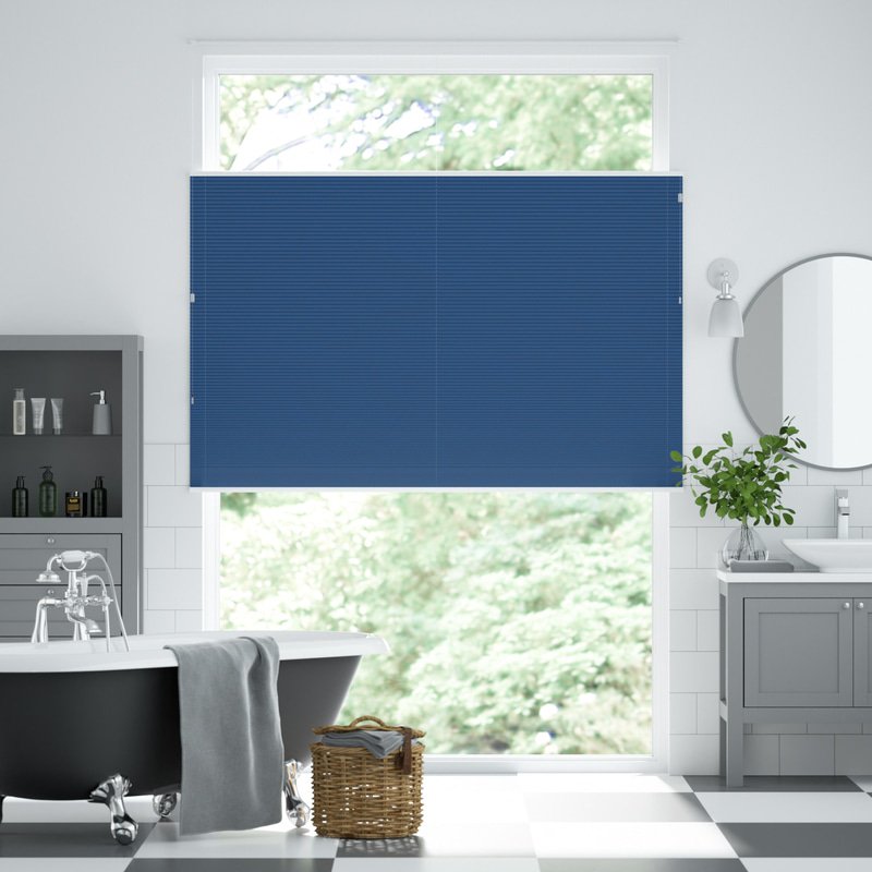 Jaloustore Plissee Siena Reflect Enzianblau - Bild 0