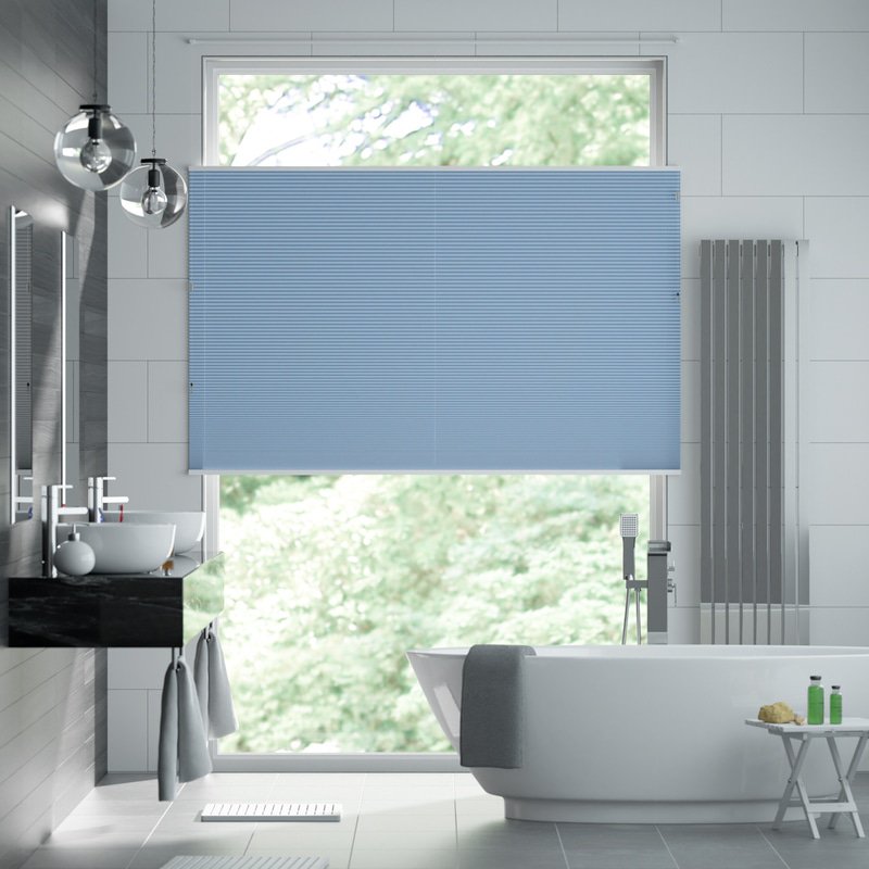 Jaloustore Plissee Siena Reflect Himmelblau - Bild 0