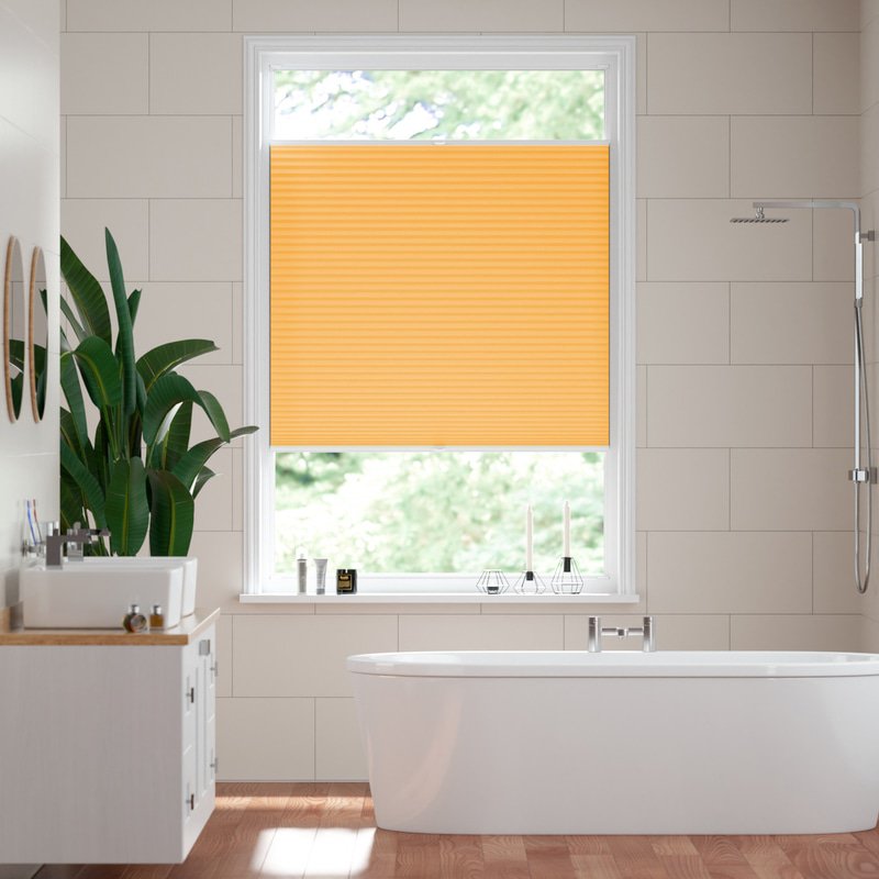 Jaloustore Plissee Kopenhagen Orange - Bild 0