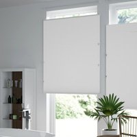 Jaloustore 100% blickdichtes Wabenplissee nach Maß mit leichter Struktur, Rückseite weiß Weiß - Vorschau 1
